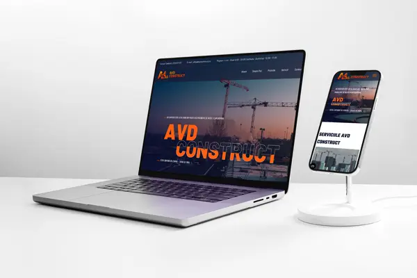 Website AVD Construct SRL Bucuresti - firma de constructii realizat de Adrian Ichim
