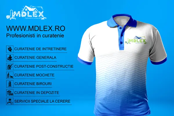 Design postare social media pentru firma de curatenie Mdlex din Bucuresti
